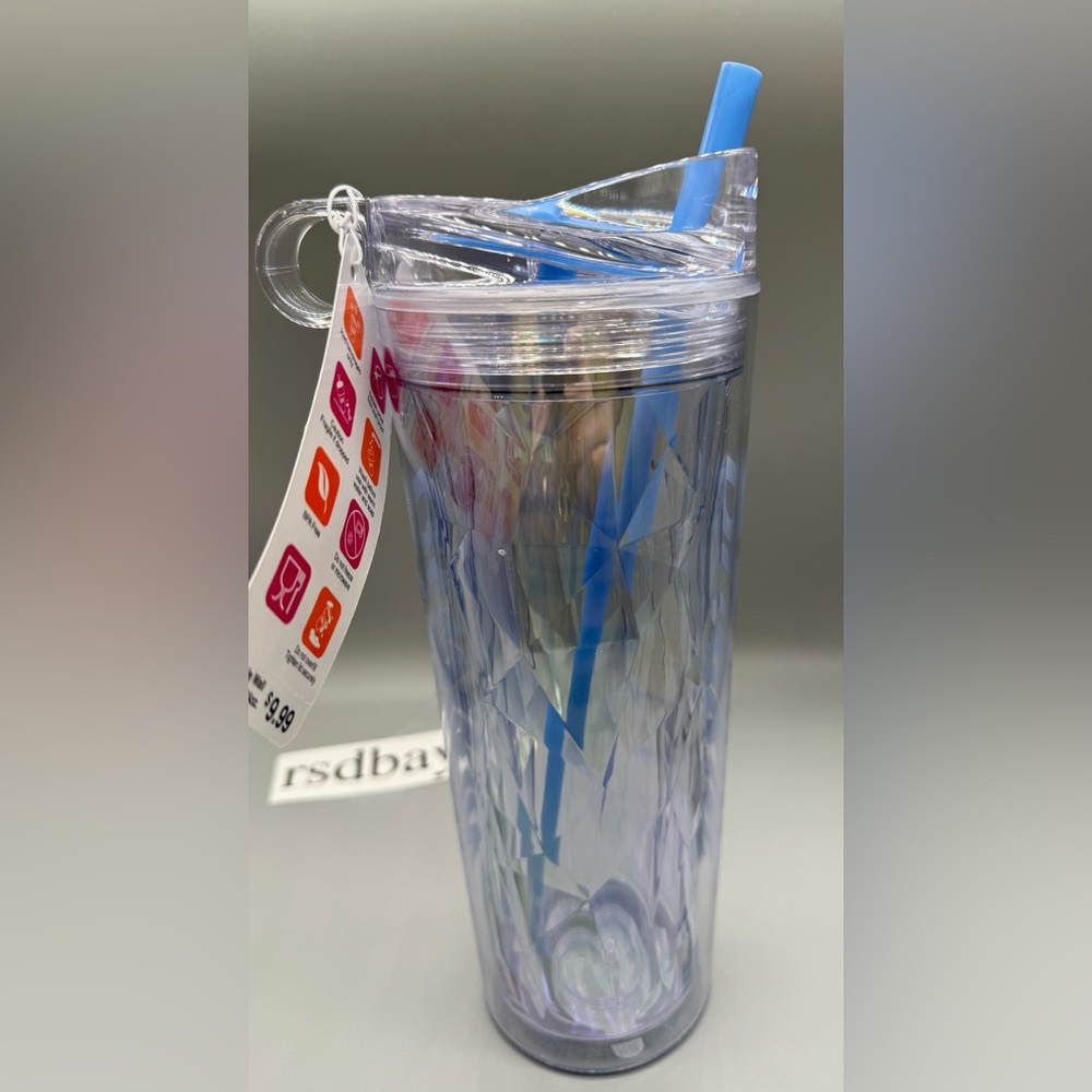 RARE - NEW Dunkin' Summer 2025 Sipper Chiseled Ice /24oz Tumbler/ BLUE / NWT - Picture 4 of 6